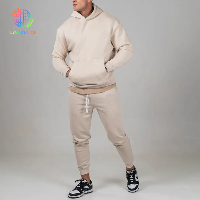 Men Tracksuits Gym Cotton Regular Fit Hoodies Gym Sports Jogging Sets For Men