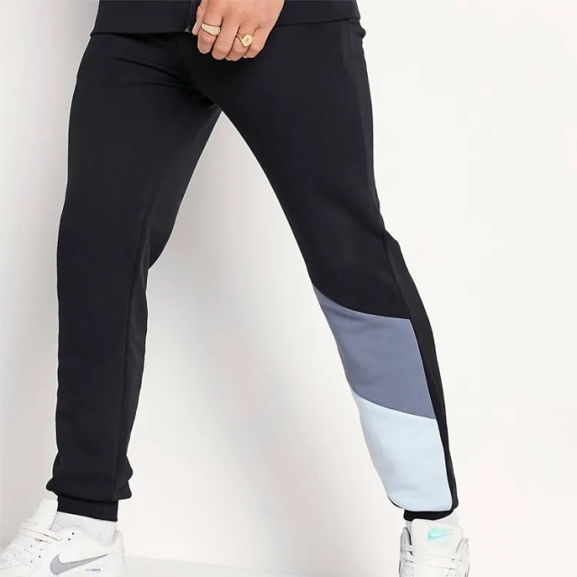 New Arrival Slim Fit 2 Pieces Men Sweatsuit Cotton Custom Design Color Blocks Tracksuits For Men Jogging
