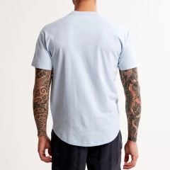 Summer Men's Quick Drying Elastic Sports T-shirt With Round Neck,Breathable,Sweat-wicking,Fitness And Running Short Sleeves