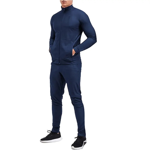 Men's Casual Athletic Tracksuit Full Zip Sweat Suits Jogging 2-piece Set,Premium Zip Up Hoodie Custom Man Jogging Set