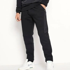 Fashion Design Loose Fit 2 Pieces Sweat Suit Men Streetwear Color Blocks Panel Custom Tracksuits Men Training Wear