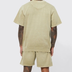 Unisex T Shirt Cotton T Shirts Custom Logo Screen Print Heavyweight T-shirt Drop Shoulder T-shirts /plus Size Men's T-shirts