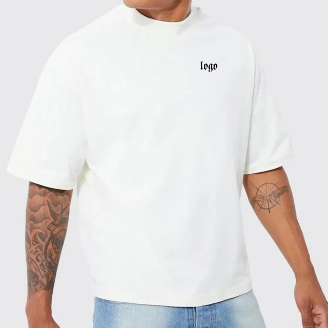 Unisex T Shirt Cotton T Shirts Custom Logo Screen Print Heavyweight T-shirt Drop Shoulder T-shirts /plus Size Men's T-shirts