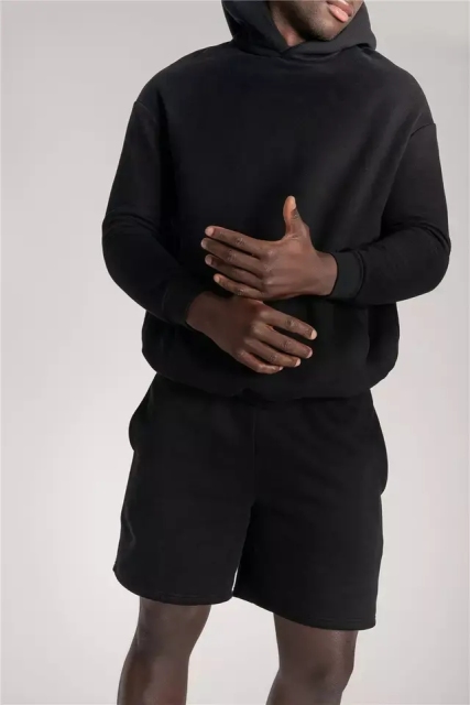 Oem Men Track Suits Cotton Sweatsuit Pocket Sweatshirts Hoodies Joggers Set 2 Piece Mens Jogger Set