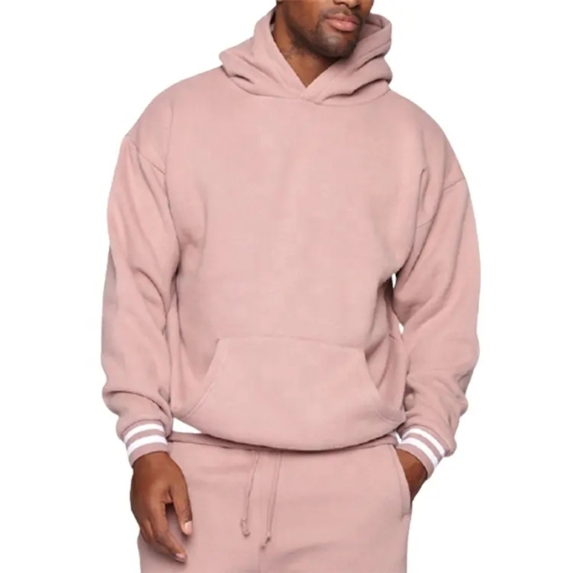 Premium Pullover Sweater Plaid Running Tracksuit Mens Sport Swear Custom Logo Fashion Designed Jogger Set