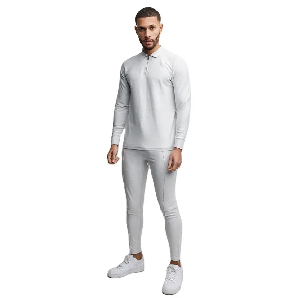 Latest Design Custom Luxury Jogger Set Knit Cotton Hooded Sport Swear Male Joggers Set