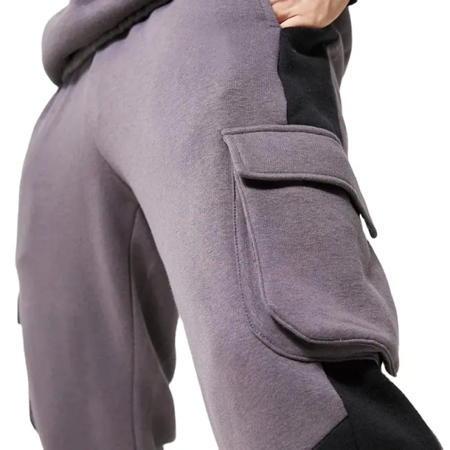 Wholesale Training Jogging Sweatsuits Unisex Cargo Tracksuit Heavyweight Mens Sweatpants And Hoodie Set Custom Logo Tracksuit