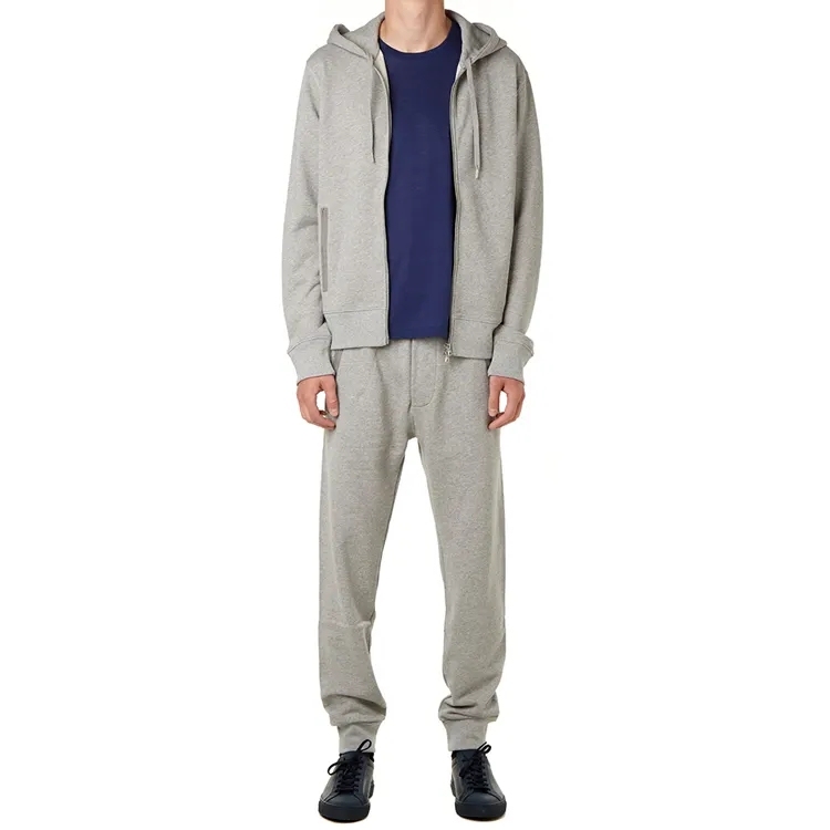 Breathable Cotton Tech Fleece Wholesale Plain Sweat Suits Man Custom Logo Sports Tracksuits