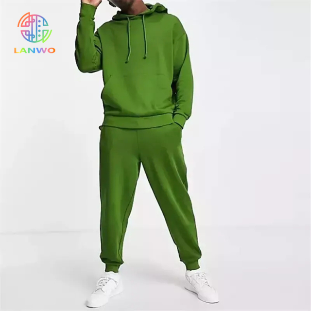 New Design Men's Jogger Set Casual Men's Two Piece Hoodie Set Custom Logo Men's Jogging Suits
