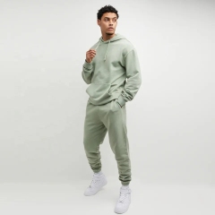 Latest Design Custom Luxury Jogger Set Knit Cotton Hooded Sport Swear Male Joggers Set