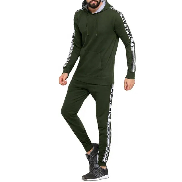 Winter Men's Track Suits Private Label Jogger Sets Tech Fleece Tracksuits Men With Pullover Hoodies Custom Embroiders Sweat Suit