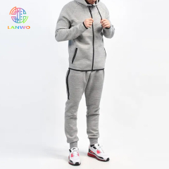 Breathable Cotton Tech Fleece Wholesale Plain Sweat Suits Man Custom Logo Sports Tracksuits