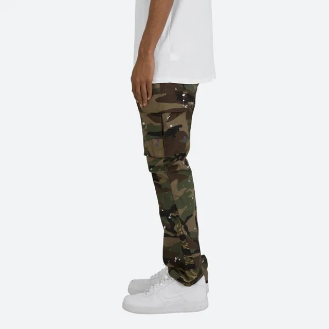 High Quality Men Bulk Wholesale Custom Camo Camouflage Cargo Pant Streetwear Bootcut Cargo Pants Mens