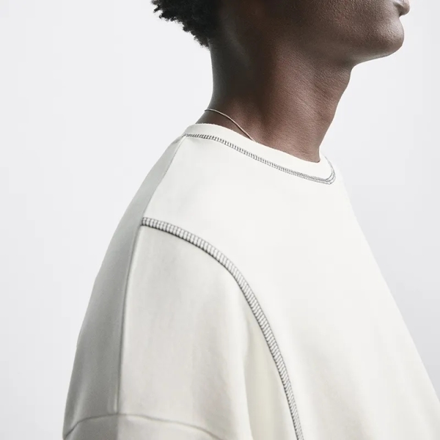 Custom Tshirt Men's 100% Cotton Contrast Trim Tshirt Streetwear Oversized Crewneck Drop Shoulder Heavyweight T Shirt For Men