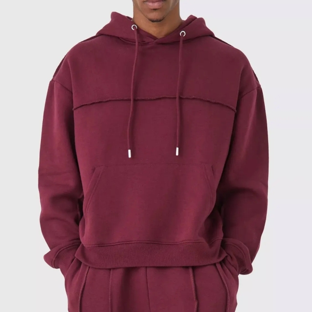 2023 Custom Men's Tracksuit Heavy Weight Cotton Suit Customized Embroidery Logo 3d Stitching Tracksuit For Men