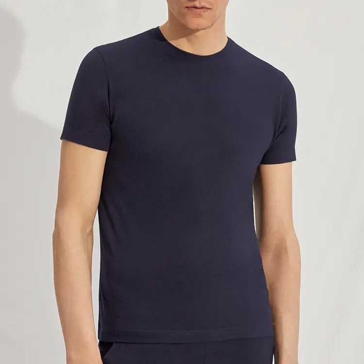 Men's 100% Cotton High Quality Custom Logo Blank T Shirts Normal Fitting Crew Neck Slim Fit T-shirts For Men