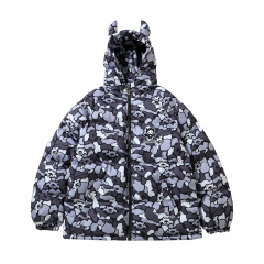 Streetwear Little Devil Doll Camouflage Cotton Clothes Thickened Loose Hip-Hop Jacket