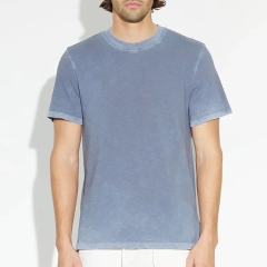 Men's 100% Cotton Custom Logo Blank T Shirts High Quality Normal Fitting Crew Neck Slim Fit T-shirts For Men