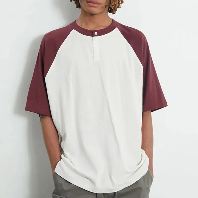 Men's Heavy Cotton Custom High Quality Logo Blank T Shirts Oversized Rib Crew Neck Plain Tee Luxury Loose T-shirts For Men