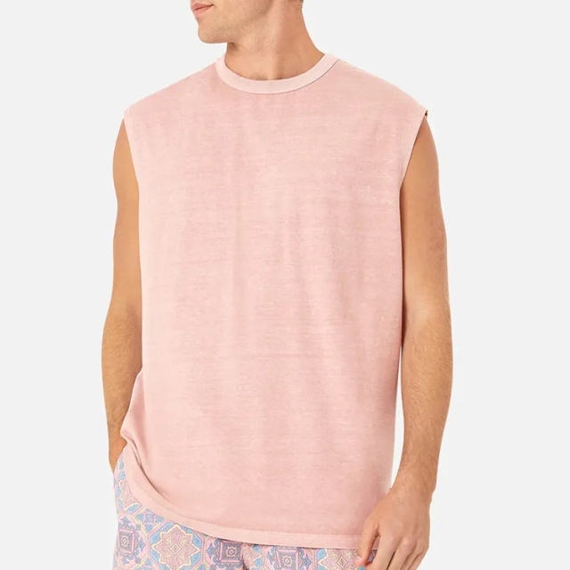 Men's 100% Cotton Custom Logo Blank T Shirts Oversized Rib Crew Neck Plain Tee Luxury Loose T-shirts For Men