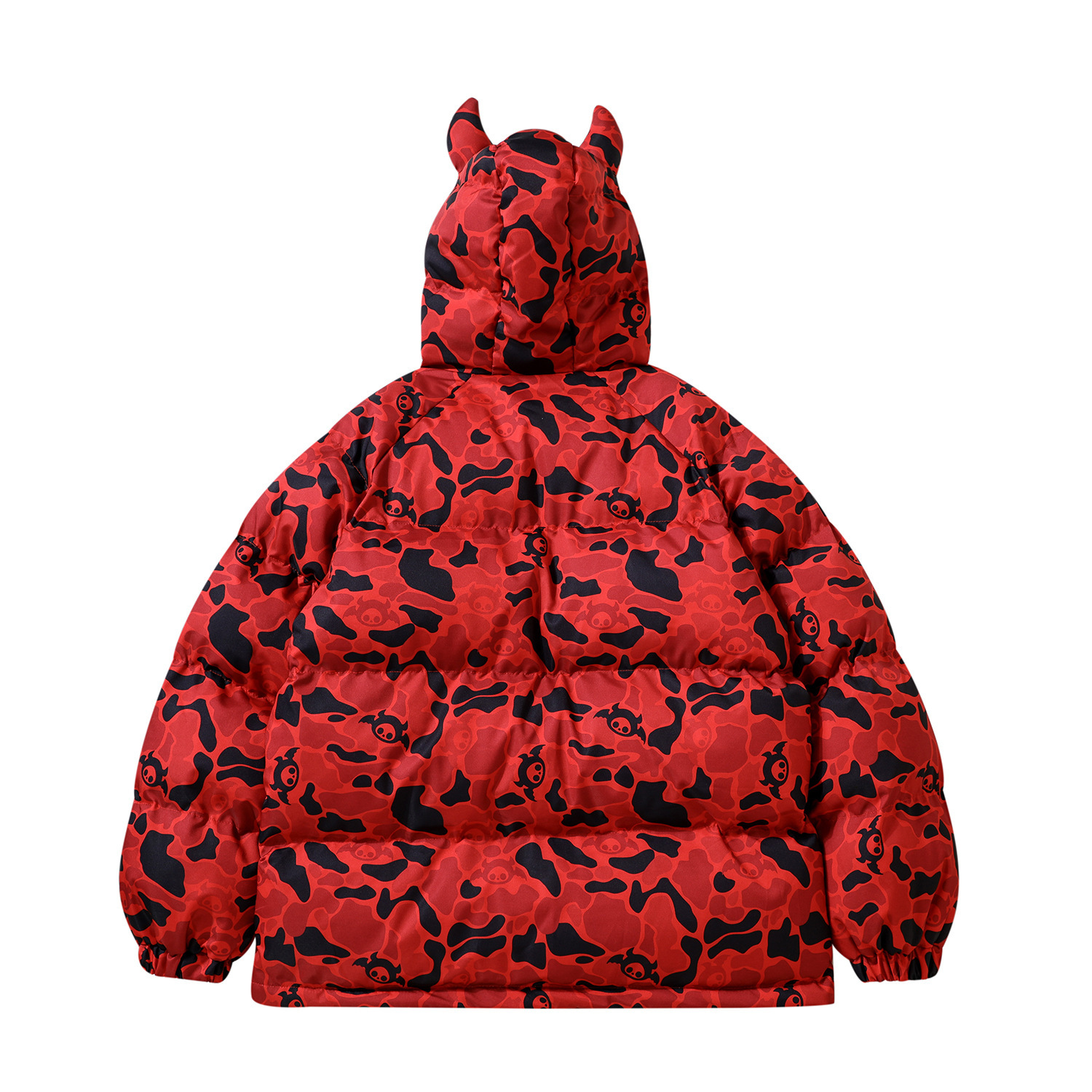 Streetwear Little Devil Doll Camouflage Cotton Clothes Thickened Loose Hip-Hop Jacket