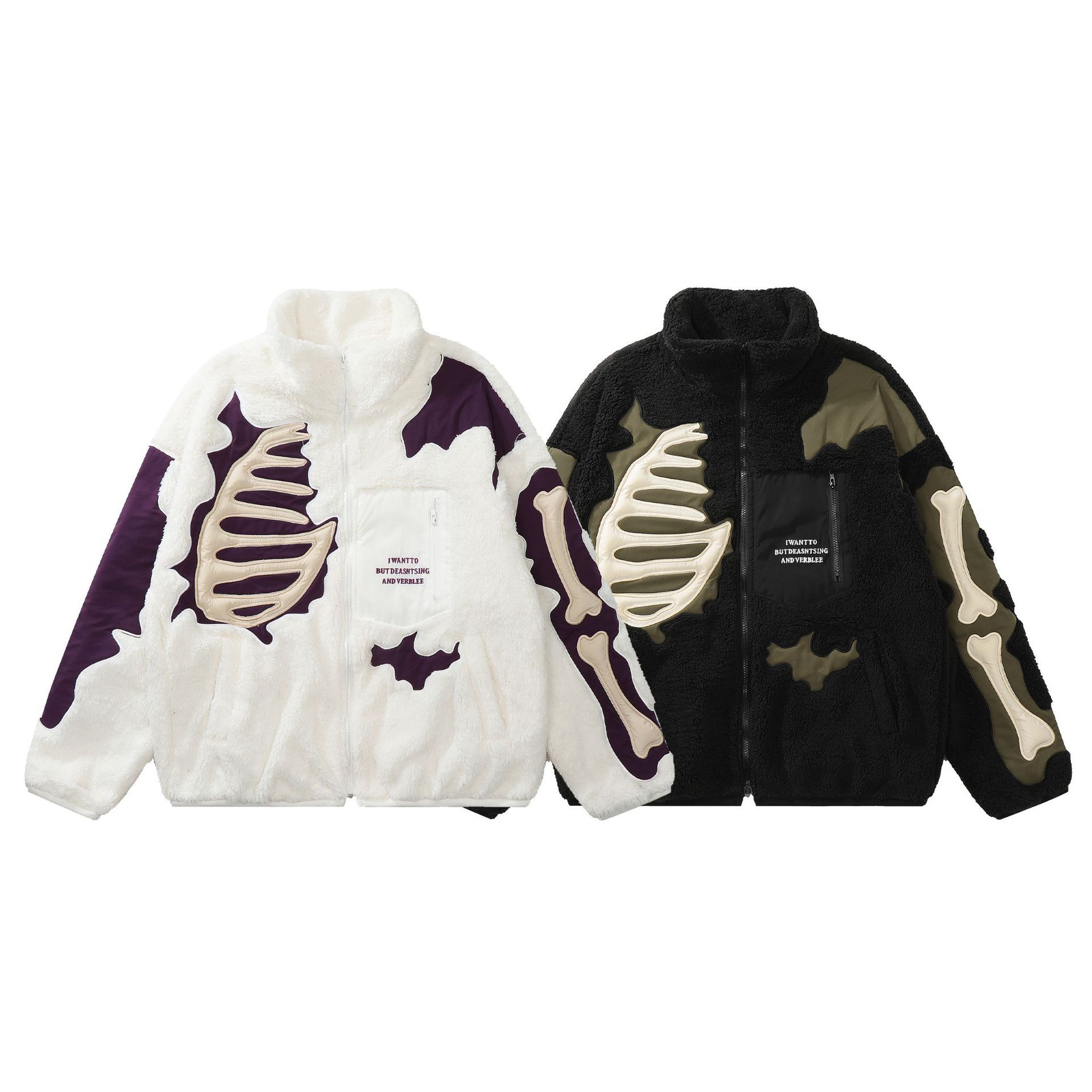 Streetwear retro stand collar cotton coat men's loose oversized lamb wool cotton coat