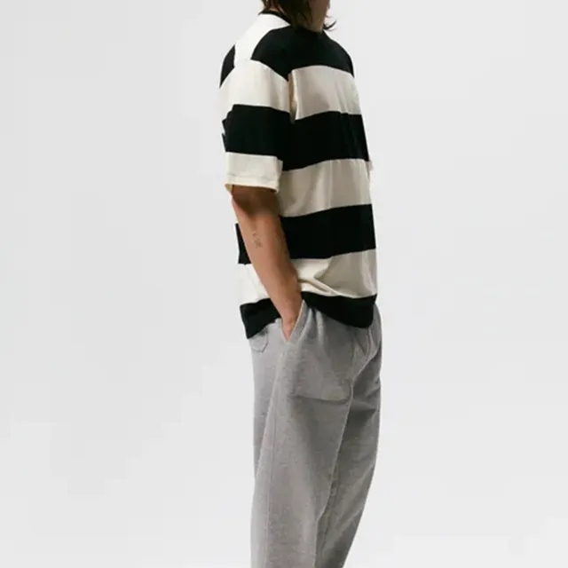 Luxury Design High Quality Custom Color Cut And Sew New Fashion Men T Shirt Abstract Crew Neck Tshirt Thick Fabric