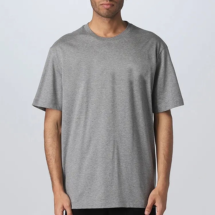 Men's 100% Cotton Blank T Shirts High Quality Oversized Casual Custom Logo Design Drop Shoulder T-shirt For Men