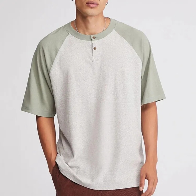 Men's Heavy Cotton Custom High Quality Logo Blank T Shirts Oversized Rib Crew Neck Plain Tee Luxury Loose T-shirts For Men