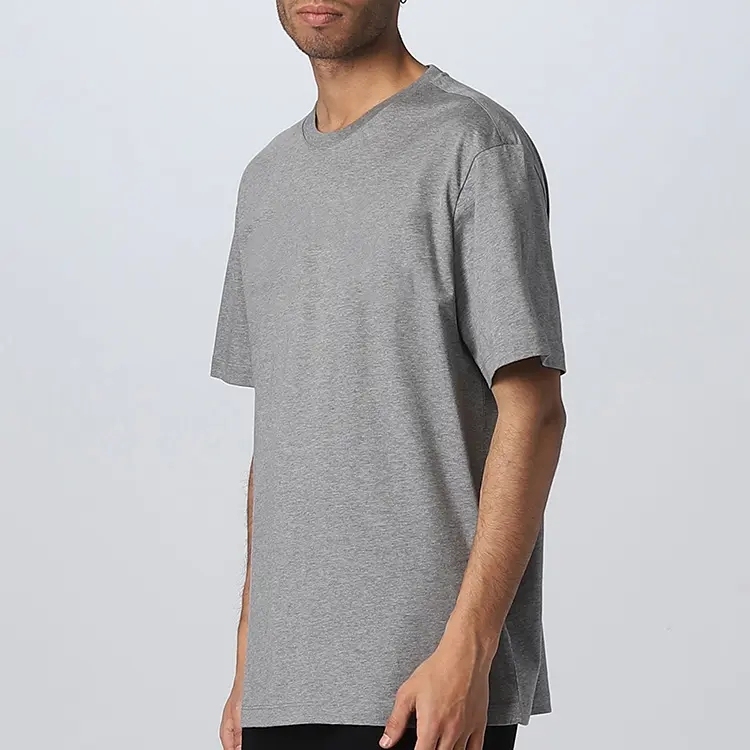 Men's 100% Cotton Blank T Shirts High Quality Oversized Casual Custom Logo Design Drop Shoulder T-shirt For Men