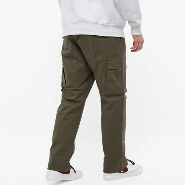 Custom Checked Cotton Ripstop Cargo Pockets Pants With Adjustable Drawcord Cuffs Track Pants
