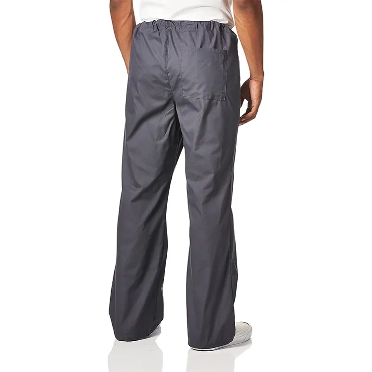 Outdoor Mens Pant Drawstring Waist Trousers With Pocket Custom Logo Wide Leg Pants For Men Casual