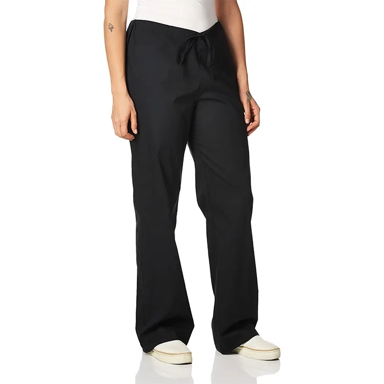 Outdoor Mens Pant Drawstring Waist Trousers With Pocket Custom Logo Wide Leg Pants For Men Casual