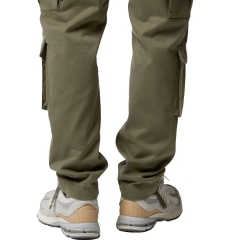 Straight Leg Utility Pants 100% Cotton Canvas With Mid Rise Waist And Workwear Pockets For Men