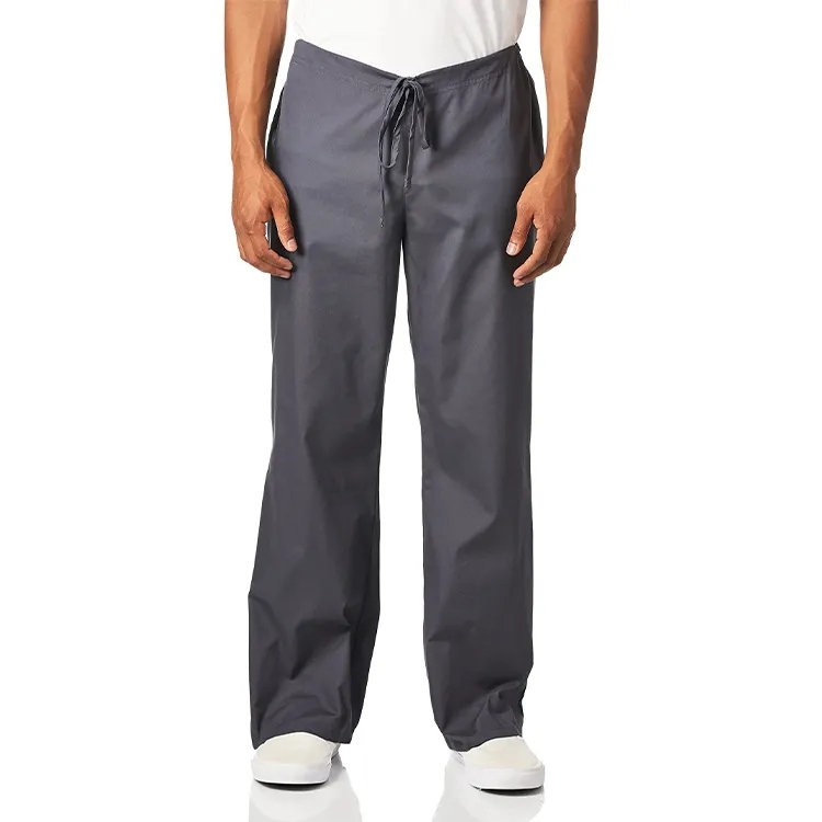 Outdoor Mens Pant Drawstring Waist Trousers With Pocket Custom Logo Wide Leg Pants For Men Casual