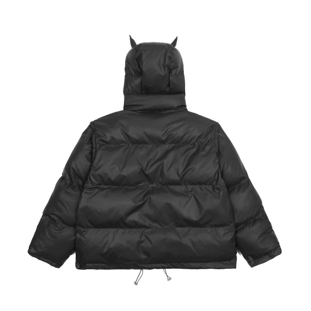 Winter high street masked casual detachable sleeve embroidered thickened cotton jacket