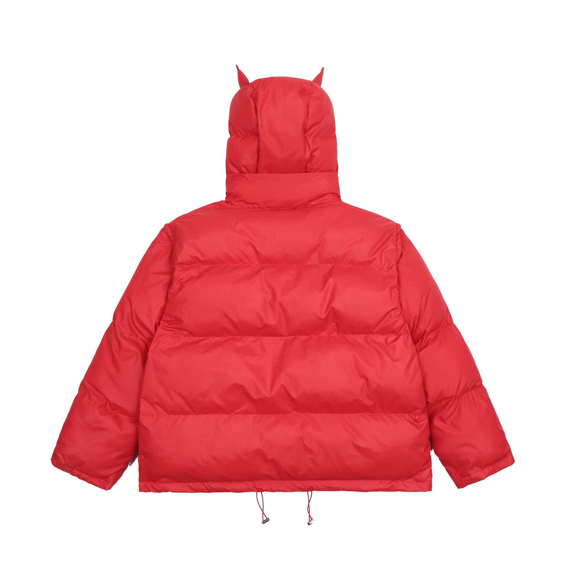 Winter high street masked casual detachable sleeve embroidered thickened cotton jacket