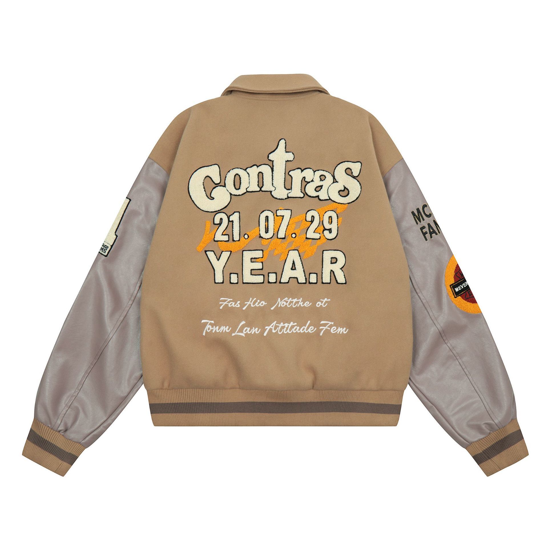 Spring Ladies New Streetwear Embroidered Baseball Jacket