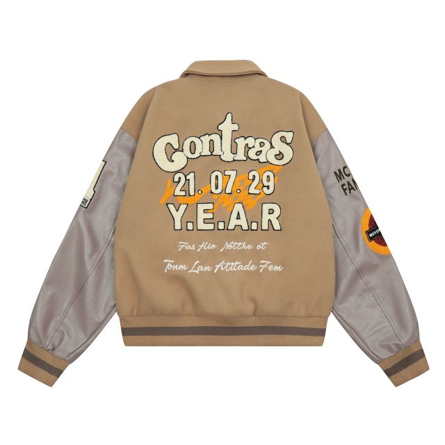 Spring Ladies New Streetwear Embroidered Baseball Jacket