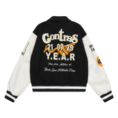 Spring Ladies New Streetwear Embroidered Baseball Jacket