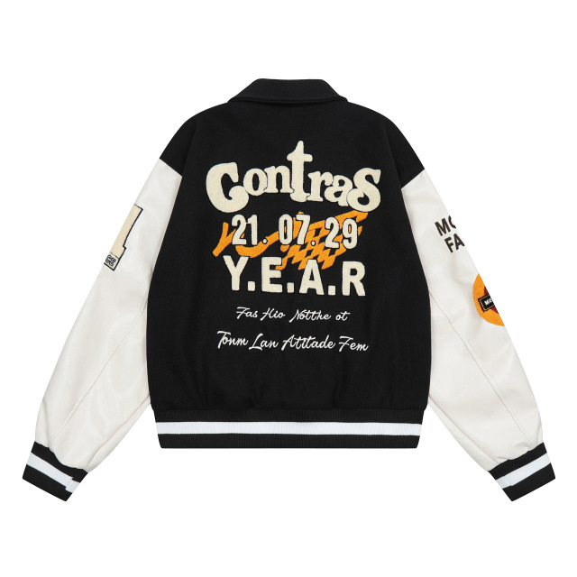 Spring Ladies New Streetwear Embroidered Baseball Jacket