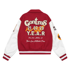 Spring Ladies New Streetwear Embroidered Baseball Jacket