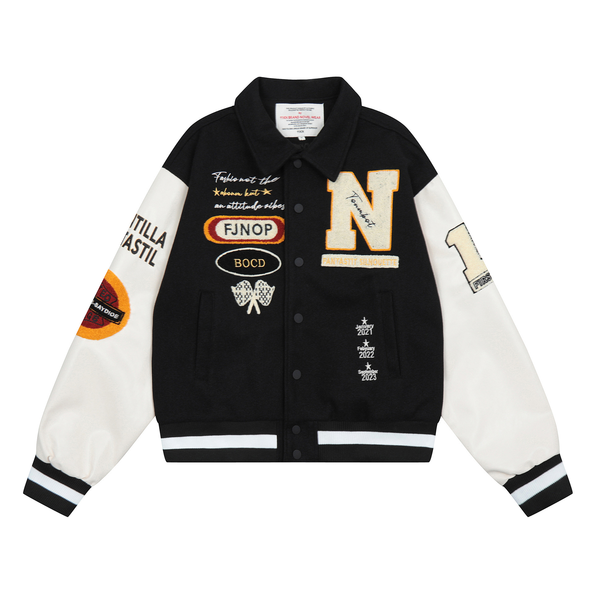 Spring Ladies New Streetwear Embroidered Baseball Jacket