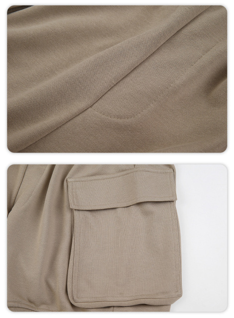 Summer new hip-hop shorts extended drawstring large pocket shorts for men