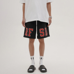 Summer new product 420g heavyweight fashion brand shorts loose sports casual printed shorts for men