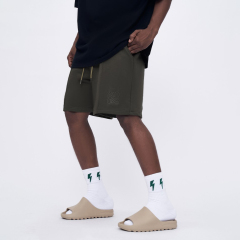 New spring and summer loose casual embroidered straight shorts for men