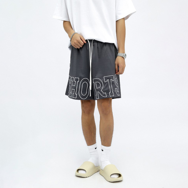 Summer new hip-hop drawstring basketball sports casual shorts for men