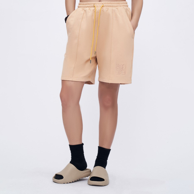 New spring and summer loose casual embroidered straight shorts for men