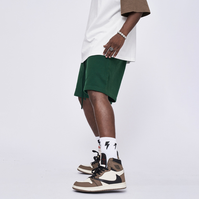 Summer 360g heavyweight multi-color basic street loose shorts for men