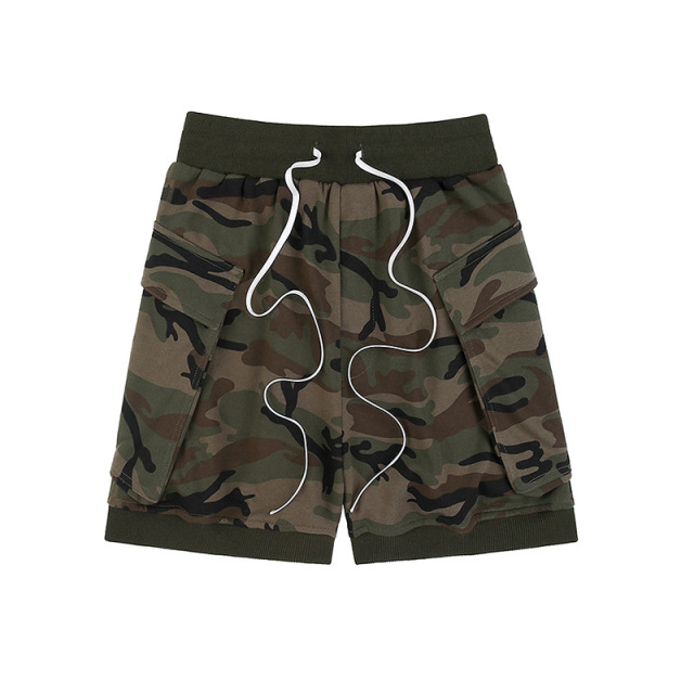 New summer men's loose camouflage casual shorts